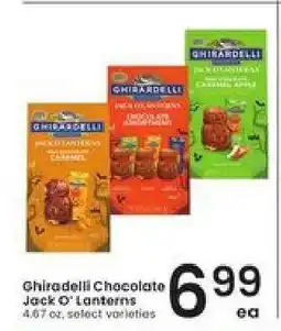 Albertsons Ghirardelli Chocolate Jack O'Lanterns offer