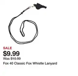 Dick's Sporting Goods Fox 40 Classic Fox Whistle Lanyard offer