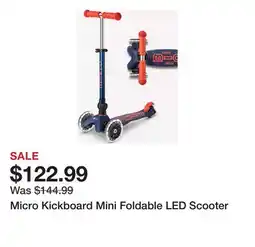 Dick's Sporting Goods Micro Kickboard Mini Foldable LED Scooter offer
