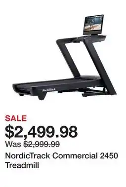Dick's Sporting Goods NordicTrack Commercial 2450 Treadmill offer
