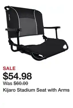 Dick's Sporting Goods Kijaro Stadium Seat with Arms offer
