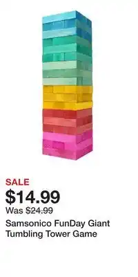 Kohl's Samsonico FunDay Giant Tumbling Tower Game offer