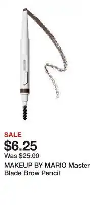Kohl's MAKEUP BY MARIO Master Blade Brow Pencil offer