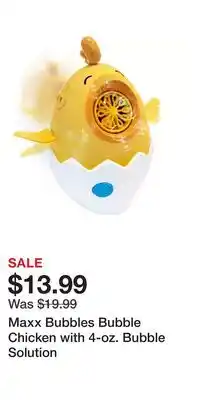 Kohl's Maxx Bubbles Bubble Chicken with 4-oz. Bubble Solution offer