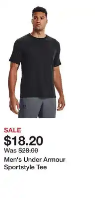 Kohl's Men's Under Armour Sportstyle Tee offer