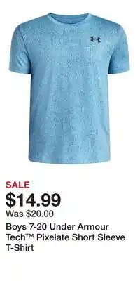 Kohl's Boys 7-20 Under Armour Tech Pixelate Short Sleeve T-Shirt offer