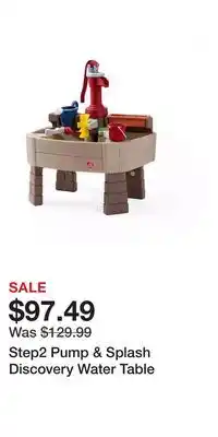 Kohl's Step2 Pump & Splash Discovery Water Table offer