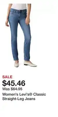 Kohl's Women's Levi's Classic Straight-Leg Jeans offer