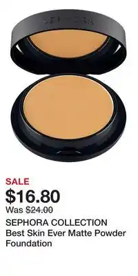 Kohl's SEPHORA COLLECTION Best Skin Ever Matte Powder Foundation offer