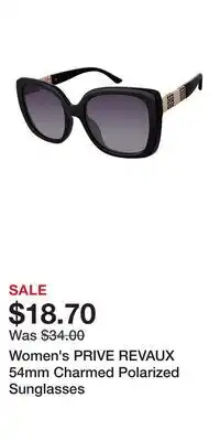 Kohl's Women's PRIVE REVAUX 54mm Charmed Polarized Sunglasses offer