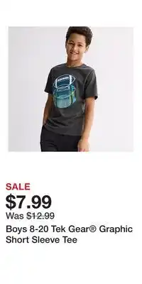 Kohl's Boys 8-20 Tek Gear Graphic Short Sleeve Tee offer