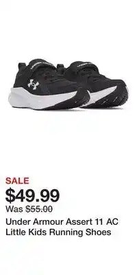 Kohl's Under Armour Assert 11 AC Little Kids Running Shoes offer