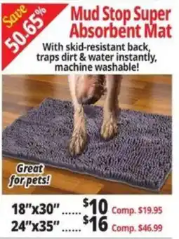 Ocean State Job Lot Mud Stop Super Absorbent Mat offer