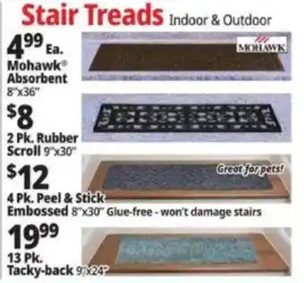 Mohawk absorbent stair treads