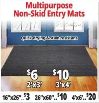 Multipurpose Non-Skid Entry Mats