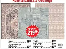 Ocean State Job Lot Hazel & Danica II Area Rugs offer