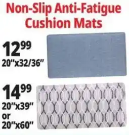 Ocean State Job Lot Non-Slip Anti-Fatigue Cushion Mats offer