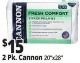 Ocean State Job Lot Cannon fresh comfort pillows offer