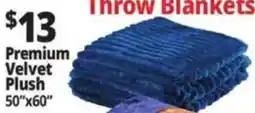 Ocean State Job Lot Premium Velvet Plush offer