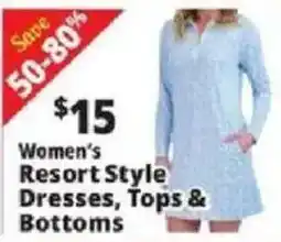 Ocean State Job Lot Women's resort style dresses, tops & bottoms offer