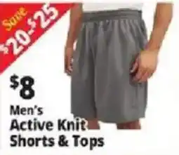 Ocean State Job Lot Men's active knit shorts & tops offer