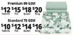 Ocean State Job Lot Premium 90 Gsm Bedding offer