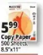 Ocean State Job Lot Maestro copy paper offer