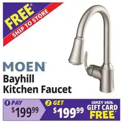 Ocean State Job Lot Moen bayhill kitchen faucet offer