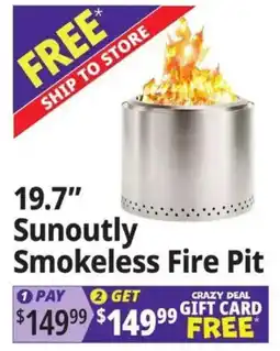 Ocean State Job Lot Sunoutly smokeless fire pit offer