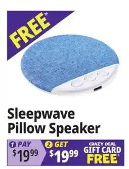 Ocean State Job Lot Sleepwave Pillow Speaker offer