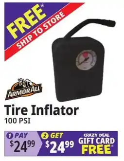Ocean State Job Lot Armorall tire inflator offer