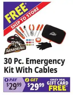 Ocean State Job Lot Armor All 30 Pc. Emergency Kit With Cables offer