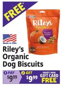 Ocean State Job Lot Riley's Organic Dog Biscuits offer