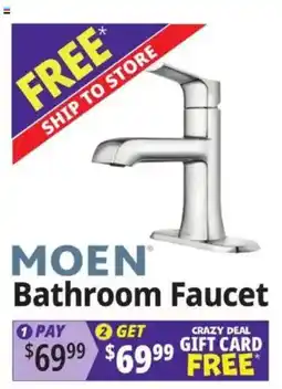 Ocean State Job Lot Moen bathroom faucet offer