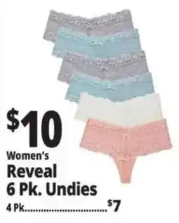 Ocean State Job Lot Women's reveal undies offer