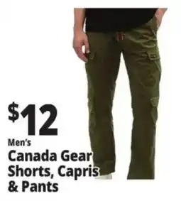 Ocean State Job Lot Men's Canada Gear Shorts, Capris & Pants offer