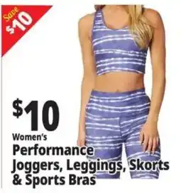 Ocean State Job Lot Women's Performance Joggers, Leggings, Skorts & Sports Bras offer