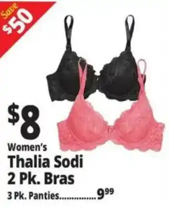 Ocean State Job Lot Women's Thalia Sodi 2 Pk. Bras offer