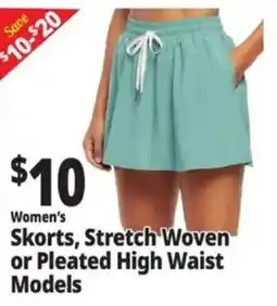 Ocean State Job Lot Women's Skorts, Stretch Woven or Pleated High Waist Models offer