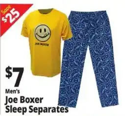 Ocean State Job Lot Men's joe boxer sleep separates offer