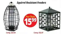 Ocean State Job Lot Squirrel Resistant Feeders offer