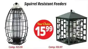 Ocean State Job Lot Squirrel Resistant Feeders offer