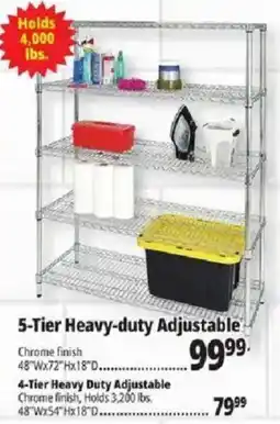 Ocean State Job Lot 5-tier heavy-duty adjustable offer