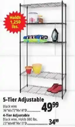 Ocean State Job Lot 5-Tier Adjustable offer