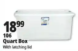 Ocean State Job Lot 106 Quart Box With Latching Lid offer