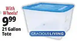 Ocean State Job Lot Gracious Living 21 Gallon Tote offer