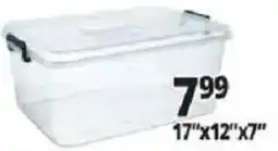 Ocean State Job Lot Clear plastic storage bin offer