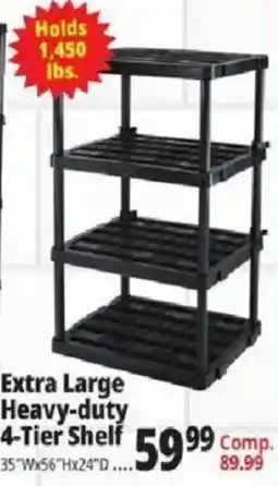 Ocean State Job Lot Extra Large Heavy-duty 4-Tier Shelf offer