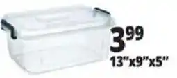 Ocean State Job Lot Clear plastic storage container offer