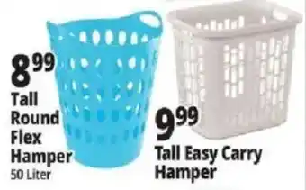 Ocean State Job Lot Tall Round Flex Hamper offer